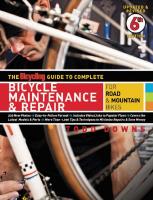 The Bicycling Guide To Complete Bicycle Maintenance Repair
 1605294861, 9781605294865