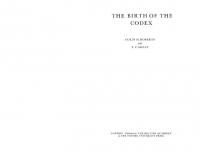 The Birth of the Codex
 0197260241, 9780197260241