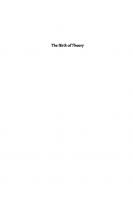 The Birth of Theory
 9780226135564