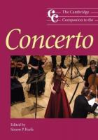 The Cambridge Companion to the Concerto
 9781139000901, 113900090X
