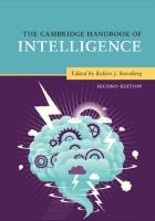 The Cambridge Handbook of Intelligence [2 ed.]
 1108719198, 9781108719193