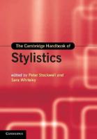 The Cambridge Handbook of Stylistics
 1139916343,  9781139916349