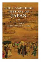 The Cambridge History of Japan series - Early Modern Japan (Volume 4 of 6)
 9780521223553