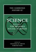 The Cambridge History of Science: Volume 7, The Modern Social Sciences [illustrated]
 0521594421,  9780521594424