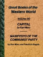 The Capital, Manifesto of the Communist Party [1 ed.]