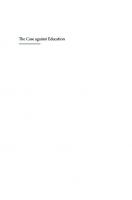 The Case against Education: Why the Education System Is a Waste of Time and Money
 9780691201436