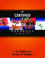 The certified six sigma black belt handbook [2nd ed]
 9780873897327, 0873897323, 9788131728697, 8131728692