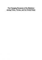 The Changing Dynamics of the Relations among China, Taiwan, and the United States [1 ed.]
 9781443827836, 9781443826815