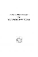 The Commentary of David Kimhi on Isaiah: Edited, with his Unpublished Allegorical Commentary on Genesis
 9781463213121