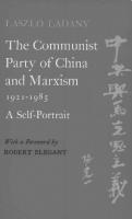 The Communist Party of China and Marxism, 1921–1985: A Self-Portrait
 9622093051