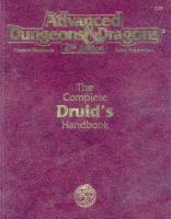The Complete Druid's Handbook (AD&D 2nd Ed Rules Supplement) [2 ed.]
 156076886X