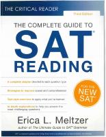 The Complete Guide to SAT Reading [3 ed.]
 9780997517873, 0997517875