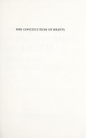 The Constitution of Rights: Human Dignity and American Values
 9781501737213