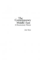 The Contemporary Middle East: A Documentary History
 0872894886, 9780872894884