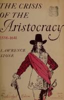 The crisis of the aristocracy 1558-1641 [Abridged Edition]
 9780198811183