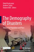 The Demography of Disasters: Impacts for Population and Place [1st ed.]
 9783030499198, 9783030499204