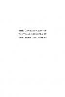 The Development of Tactical Services in the Army Air Forces
 9780231893053