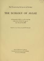 The ecology of algae