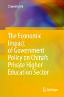 The Economic Impact of Government Policy on China’s Private Higher Education Sector
 9813367997, 9789813367999