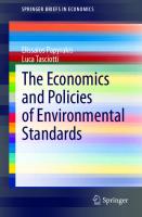 The Economics and Policies of Environmental Standards (SpringerBriefs in Economics)
 3030718603, 9783030718602