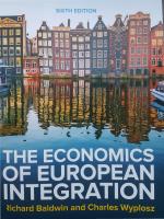 The Economics of European Integration 6e  (Chapters 14-19) [6. ed]
 ISBN-10: 1526847213