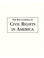 The Encyclopedia of Civil Rights in America.
 0765680009, 9780765680006