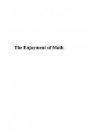 The Enjoyment of Math: Selections from Mathematics for the Amateur
 9781400876082