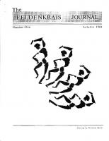 The Feldenkrais Journal #1 General Issue