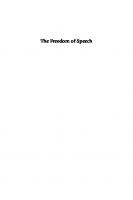 The Freedom of Speech: Talk and Slavery in the Anglo-Caribbean World
 9780226657714