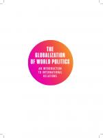 The Globalization of World Politics: An Introduction to International Relations 9 / Ninth Edition [9 ed.]
 9780192898142