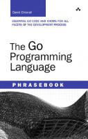 The Go Programming Language Phrasebook
 9780321817143, 0321817141, 1791801811, 2332342362