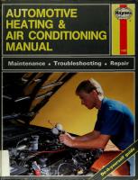 The Haynes Automotive Heating & Air Conditioning Systems
 1563920719, 9781563920714