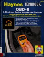 The Haynes OBD-II & Electronic Engine Management Systems Manual [10206]
 1563926121, 9781563926129