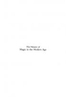 The History of Magic in the Modern Age : A Quest for Personal Transformation