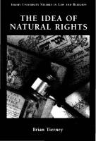 The Idea of Natural Rights. Studies on Natural Rights, Natural Law, and Church Law 1150-1625
 1111111011, 0602645540