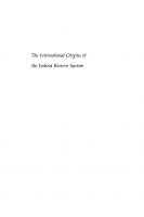 The International Origins of the Federal Reserve System
 9781501722370