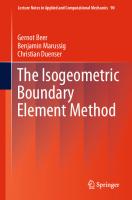 The isogeometric boundary element method
 9783030233389, 9783030233396