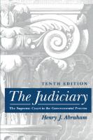 The Judiciary: Tenth Edition
 9780814707449