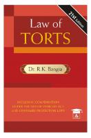 The Law of Torts including Consumer Protection Laws India by Dr. RK Bangia [21 ed.]