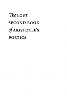 The Lost Second Book of Aristotle's "Poetics"
 9780226875101