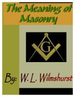 The Meaning of Masonry [Facsimile edition]
 1564593738, 9781564593733