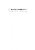 The Microeconomics of Public Policy Analysis
 9781400885701