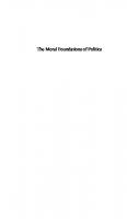 The Moral Foundations of Politics
 9780300189759