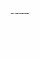 The Most Important Thing: Uncommon Sense for the Thoughtful Investor
 9780231527095