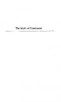 The Myth of Continents: A Critique of Metageography
 9780520918597
