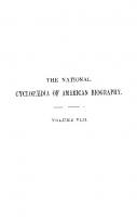 The National Cyclopaedia of Biography being the History of the United States [8]