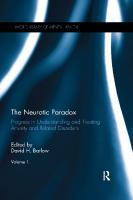The Neurotic Paradox, Volume 1: Progress in Understanding and Treating Anxiety and Related Disorders (World Library of Mental Health) [Volume 1, 1 ed.]
 1138850799, 9781138850798
