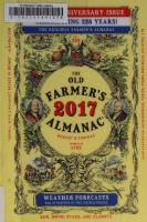 The Old Farmer's Almanac 2017 [2017 ed.]
 1571987045, 9781571987044