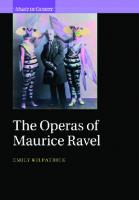 The Operas of Maurice Ravel
 1107118123, 9781107118126