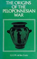 The Origins of the Peloponnesian War,
 0801407192, 9780801407192